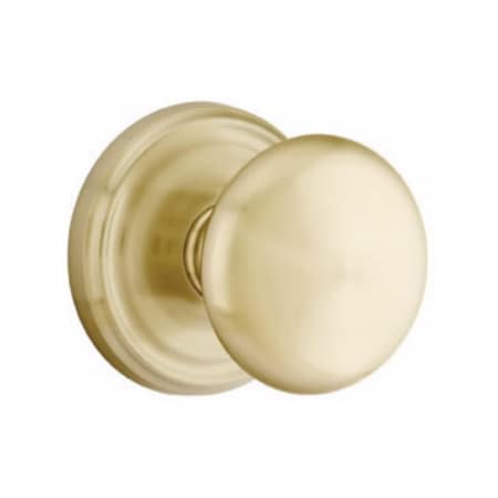 Providence Knob Dummy Pair With Regular Rose For 1-1/4 In To 2 In Door Satin Brass Finish